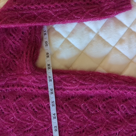 NWT Sezane Gilet Lison - Framboise jumper sweater low back with buttons - Picture 9 of 12